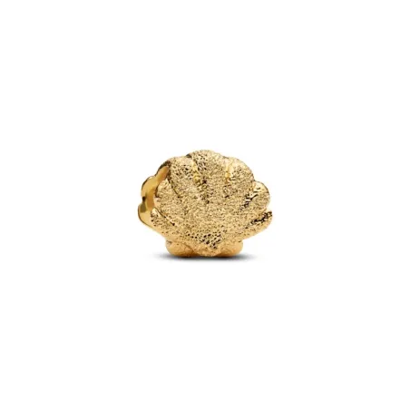 Charm Pandora Mini Concha Textura Baño Oro 764057C00