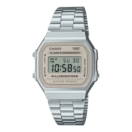 Reloj Casio Vintage Iconic Digital Unisex Plateado  A168WA-8AYES