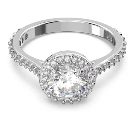 Anillo Swarovski Una Angelic Baño Rodio y Cristales Blancos 5717928