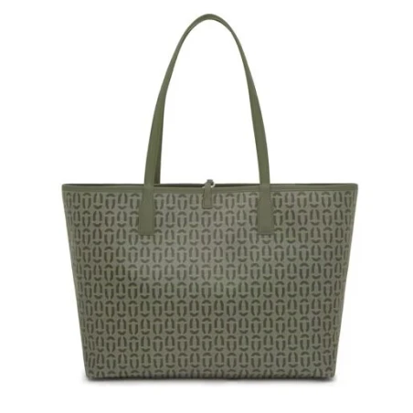 Capazo Tote TOUS Double Way Manifesto Caqui Grande 2002306941