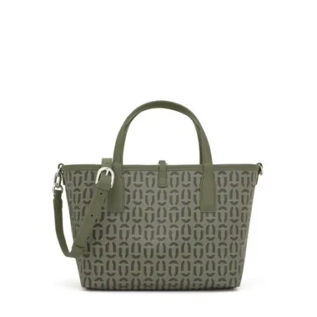 Capazo Tote TOUS Double Way Manifesto Caqui Mediano 2002308141
