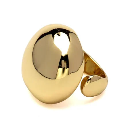Anillo Lux by Lux Lussor Plata Baño Oro SGU2073