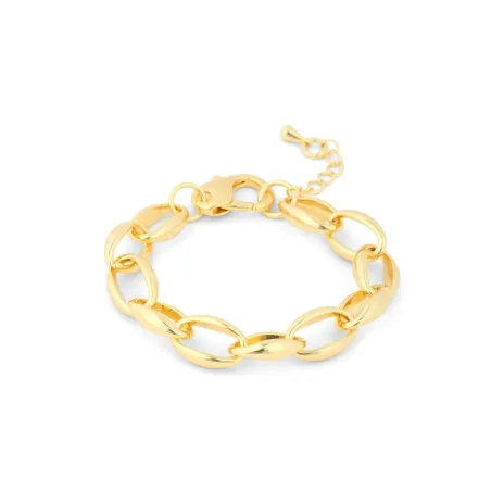 Pulsera Lux by Lux Hande Eslabones Plata baño Oro SGBZ05400