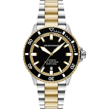 Reloj Emporio Armani Sea Explorer Plateado y Dorado Automático Hombre AR60089