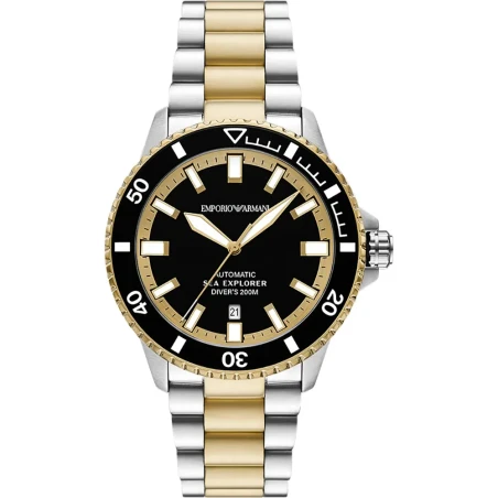 Reloj Emporio Armani Sea Explorer Plateado y Dorado Automático Hombre AR60089