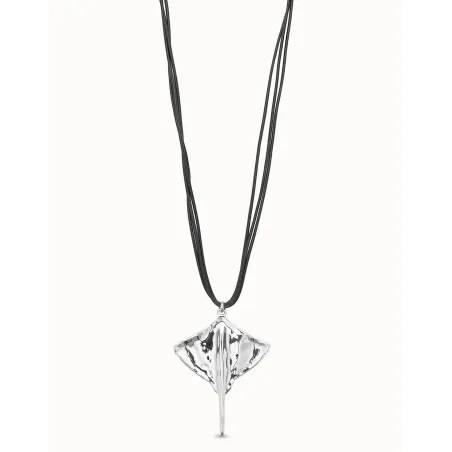 Collar UNOde50 Mantarraya Baño Plata COL1929MTL0000U
