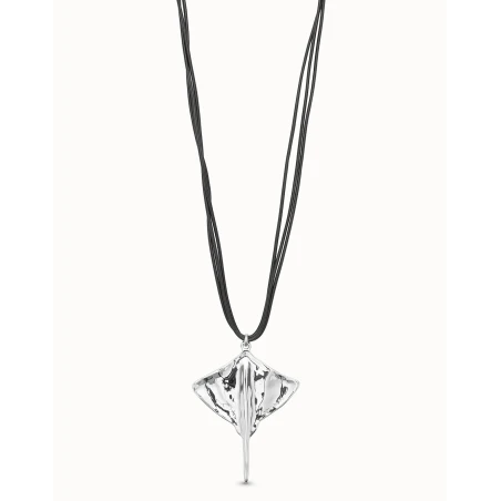 Collar UNOde50 Mantarraya Baño Plata COL1929MTL0000U