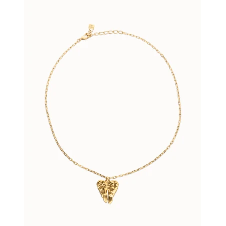 Collar Corto UNOde50 Alas Baño Oro COL2041ORO0000U
