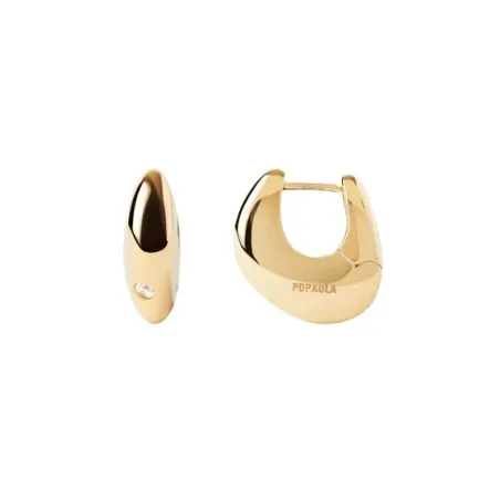 Pendientes PdPaola Wave Aro Baño Oro AR01-F60-U