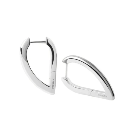 Pendientes Aros PdPaola Vento Mini Baño Rodio AR02-G25-U