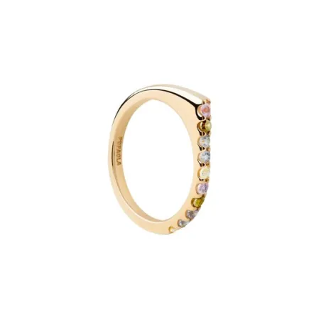Anillo PdPaola Oda Baño Oro y Circonitas Multicolor AN01-E89