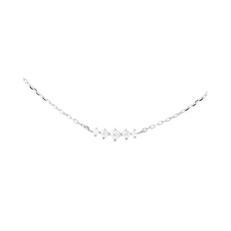 Collar PdPaola Estela Plata Baño Oro y Circonitas Blancas CO01-B61-U