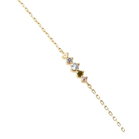 Pulsera PdPaola Estela Baño Oro y Circonitas Multicolor PU01-A42-U
