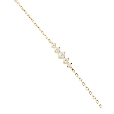 Pulsera PdPaola Estela Baño Oro y Circonitas Blancas PU01-A43-U