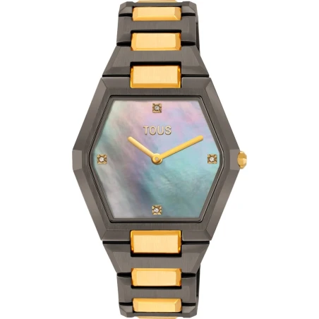 Reloj TOUS Karat Gris y Dorado Analógico Mujer 3000144600