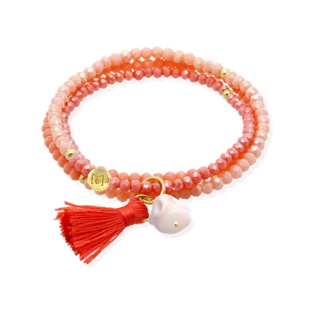Pulsera Marina García Zen Salmón y Conejo 91287U36