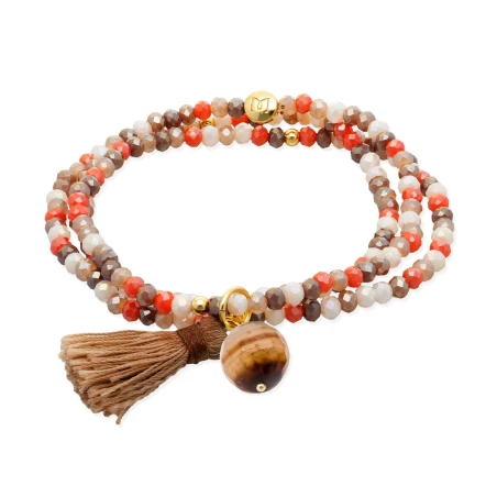 Pulsera Marina García Zen Roble y Ojo de Tigre 90979UA
