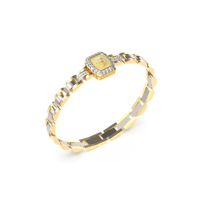 Pulsera Guess Lion King Acero Baño Bicolor...