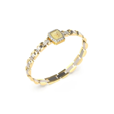 Pulsera Guess Lion King Acero Baño Bicolor Hombre JUMB05003JWYGSTT-U