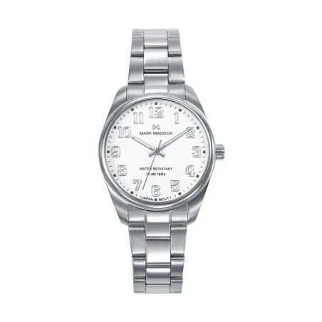 Reloj Mark Maddox Plateado y Blanco Analógico Mujer MM1032-05