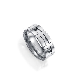 Anillo Viceroy Fashion Cruces Acero Hombre 14329A02200