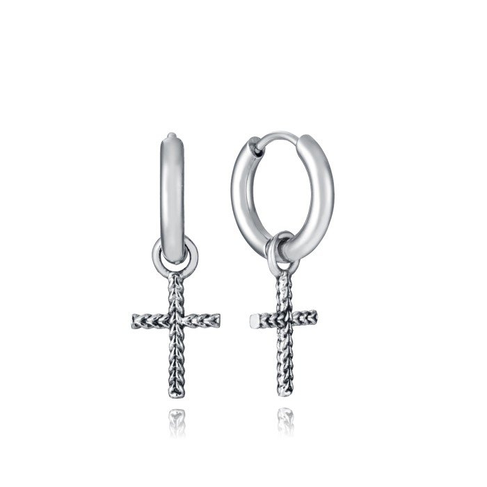 Pendientes Viceroy Fashion Cruz Acero Hombre...