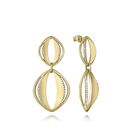 Pendientes Viceroy Fashion Círculos Acero Baño Oro Mujer 15191E01012