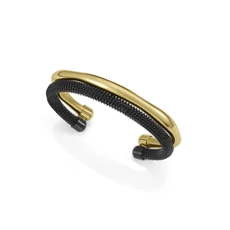 Pulsera Viceroy Fashion Acero Baño Oro y Negro Mujer 14347P01010