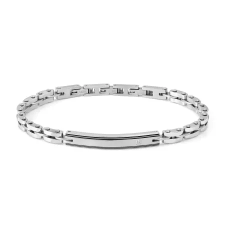 Pulsera Nomination Strong Placa Acero y Diamante 028338/058