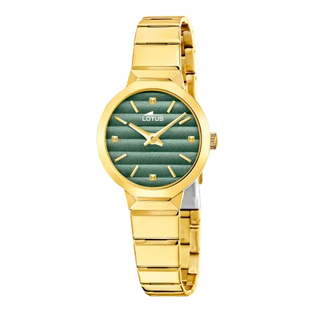 Reloj Lotus Old Money Dorado y Verde Analógico Mujer 19028/3
