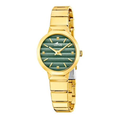 Reloj Lotus Old Money Dorado y Verde Analógico Mujer 19028/3