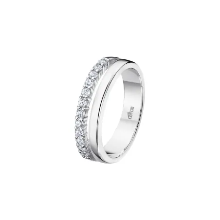 Anillo Lotus Silver Pure Essential Doble Aro Plata y Circonitas LP3446-3/114