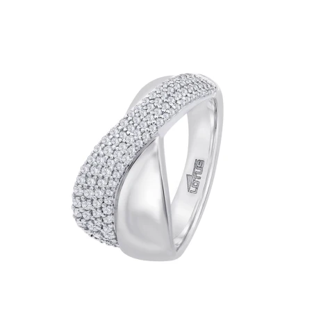 Anillo Lotus Silver Plata y Circonitas Blancas LP3845-3/116