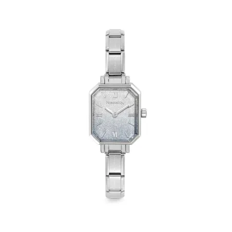 Reloj PARIS con correa en acero RECTANGULAR NEW 076037/035