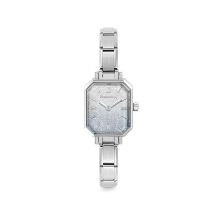Reloj PARIS con correa en acero RECTANGULAR NEW 076037/035