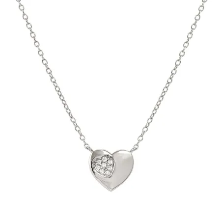 Gargantilla Nomination Petit Sparkle Corazón Acero y Circonitas Blancas 242309/004