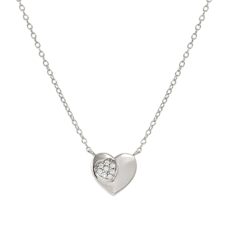 Gargantilla Nomination Petit Sparkle Corazón Acero y Circonitas Blancas 242309/004