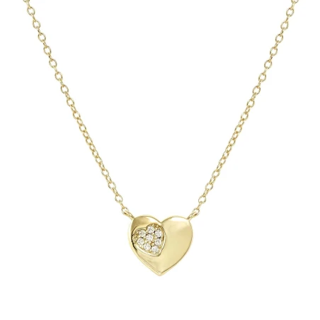 Gargantilla Nomination Petit Sparkle Corazón Acero Baño Oro y Circonitas Blancas 242309/006