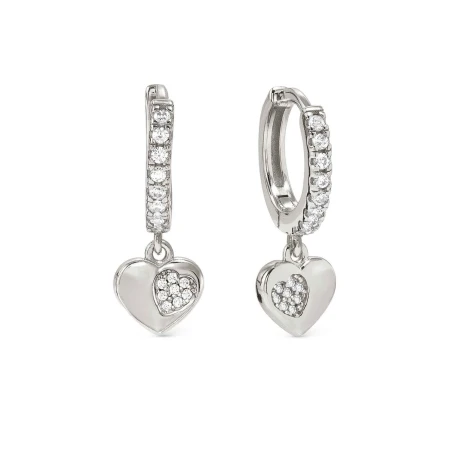 Pendientes Nomination Petit Sparkle Aro y Corazón Acero y Circonitas Blancas 242311/004