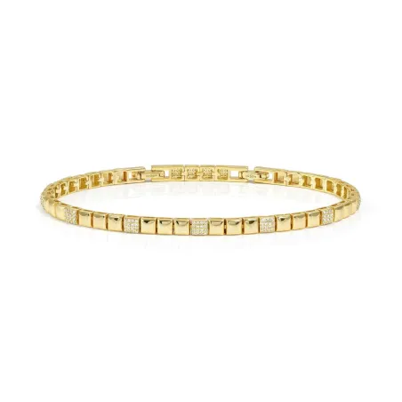 Pulsera Nomination Enigmatic Shine Acero Baño Oro y Circonitas Blancas 242413/012
