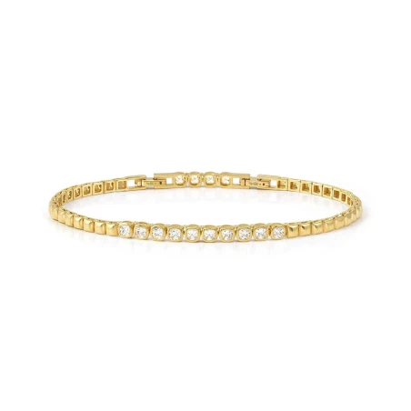 Pulsera Nomination Enigmatic Shine Acero Baño Oro y Circonitas Blancas 242414/012
