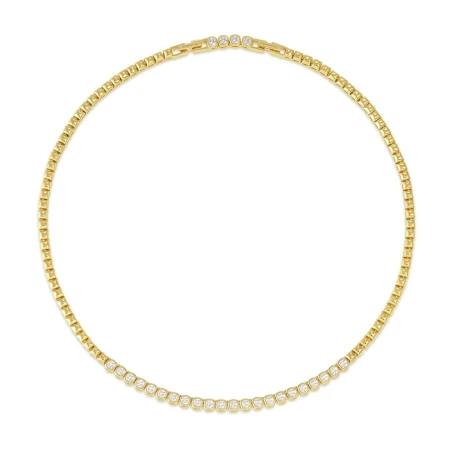 Collar Nomination Enigmatic Shine Acero Inoxidable Baño Oro y Circonitas Blancas 242417/012