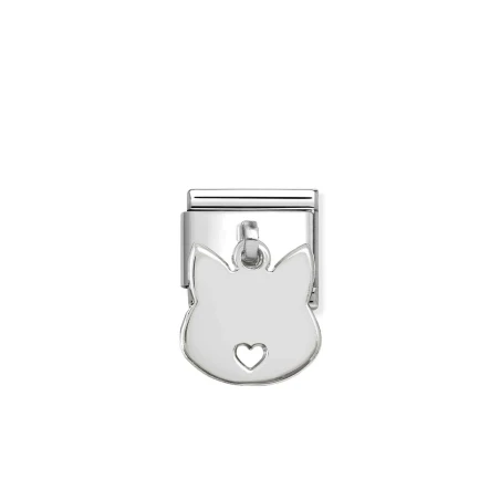 Composable Classic CHARMS PLATOS acero y plata Colgante morro gato 331801/15