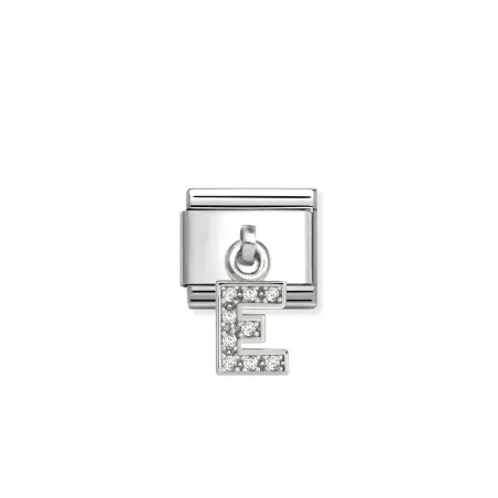 Composable Classic CHARMS LETRAS CIRCONITAS acero y plata 925 E 331818/05