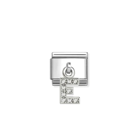 Composable Classic CHARMS LETRAS CIRCONITAS acero y plata 925 E 331818/05