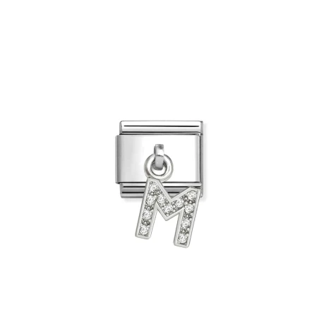 Composable Classic CHARMS LETRAS CIRCONITAS acero y plata 925 M 331818/13