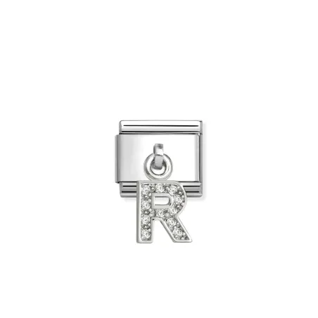 Composable Classic CHARMS LETRAS CIRCONITAS acero y plata 925 R 331818/18