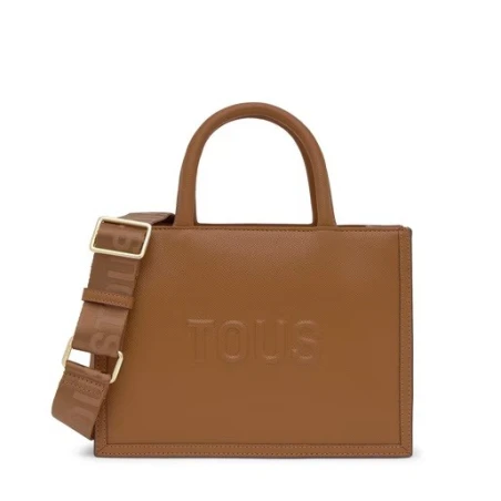 Bolso Shopper Amaya TOUS Brenda Camel Mediano 2002192143