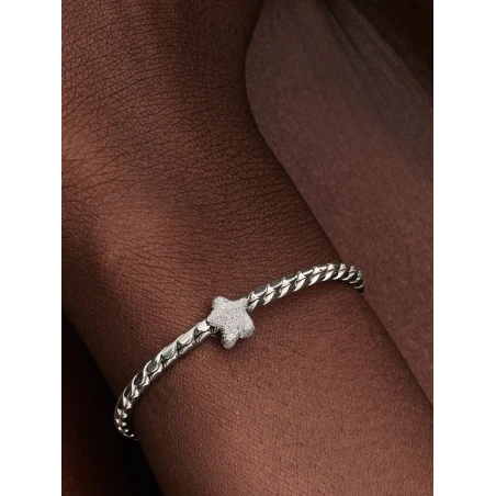 Charm Pandora Mini Estrella Textura Plata 794050C00