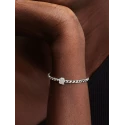 Charm Pandora Mini Huella Textura Plata 794043C00